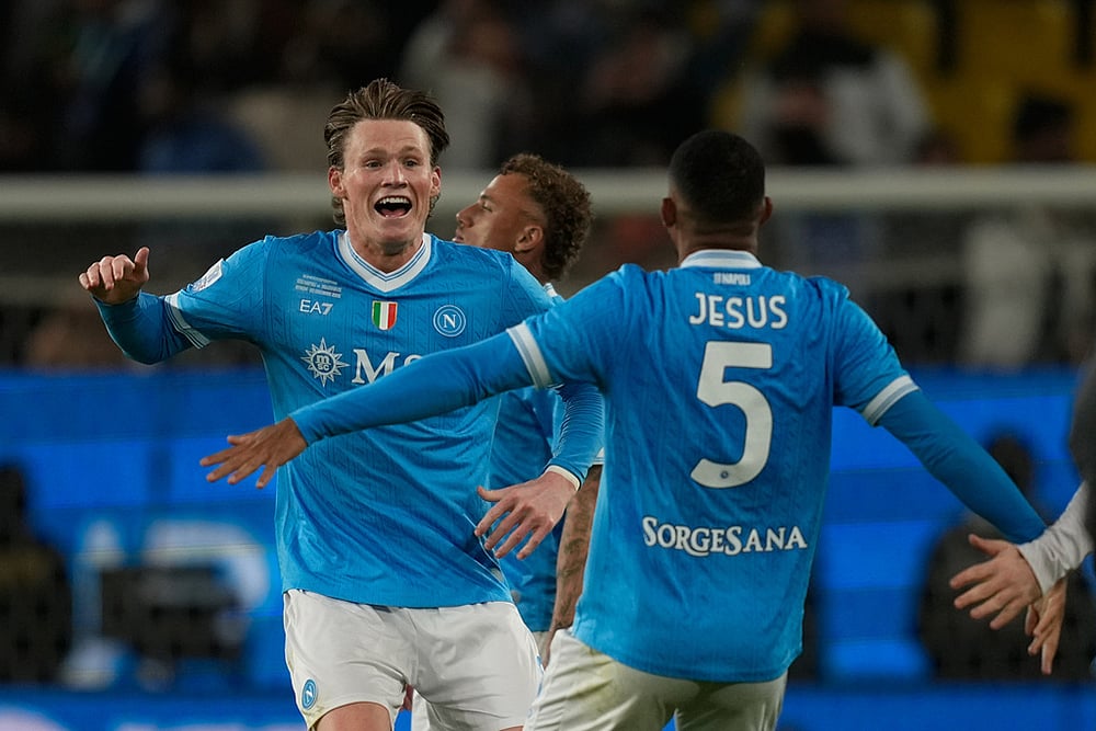 Napoli vs Bologna Italy Soccer Super Cup-Scott McTominay