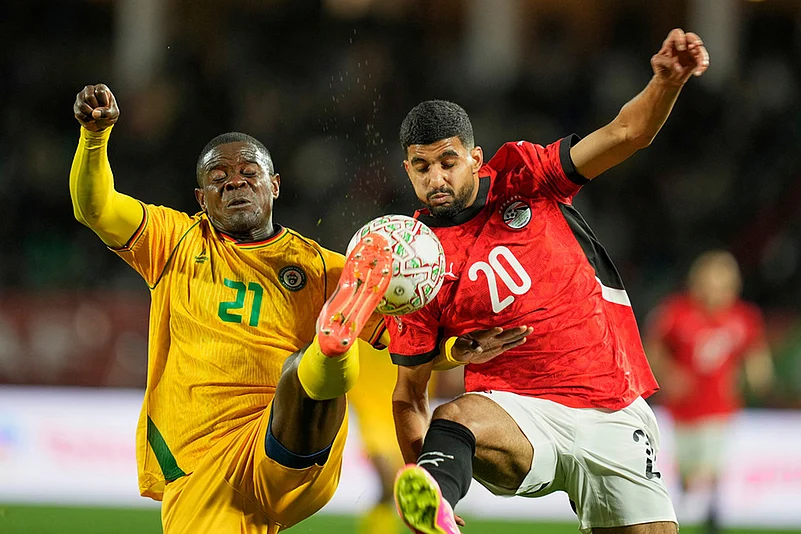 Egypt vs Zimbabwe Africa Cup of Nations Soccer-Godknows Murwira