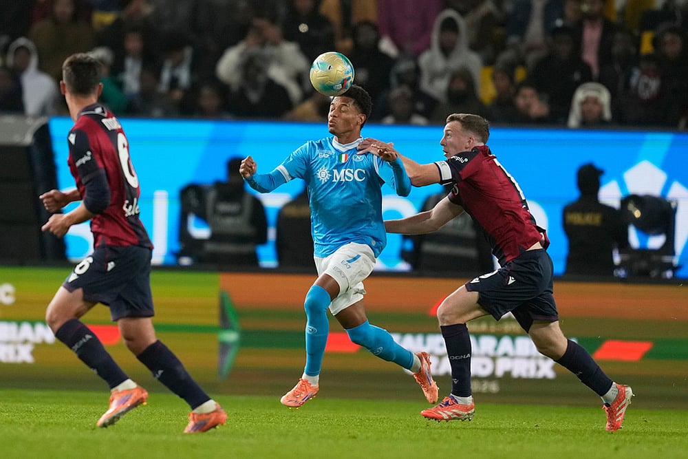 Napoli vs Bologna Italy Soccer Super Cup-David Neres