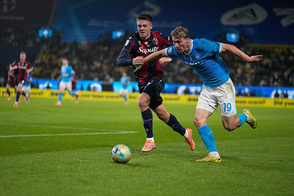 Napoli vs Bologna Italy Soccer Super Cup-Rasmus Hojlund