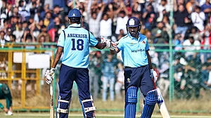 PTI Photo/VISHAL BHATNAGAR : Rohit Sharma at 38 years becomes the 3rd oldest player in List A history to score 150 or more runs.