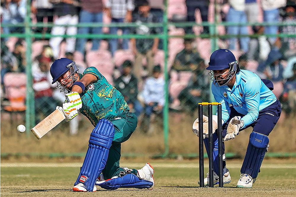Vijay Hazare Trophy 2025-26 Cricket Match: Mumbai vs Sikkim Ashish Thapa