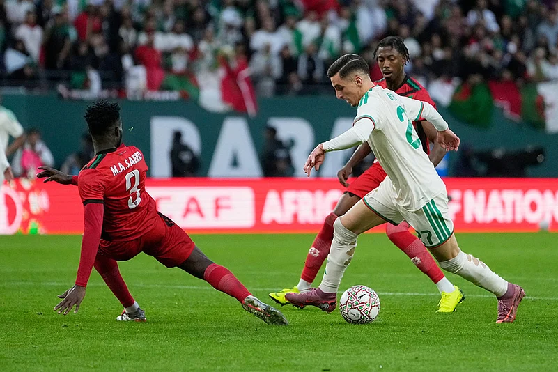 Algeria vs Sudan Africa Cup of Nations Soccer-Adil Boulbina