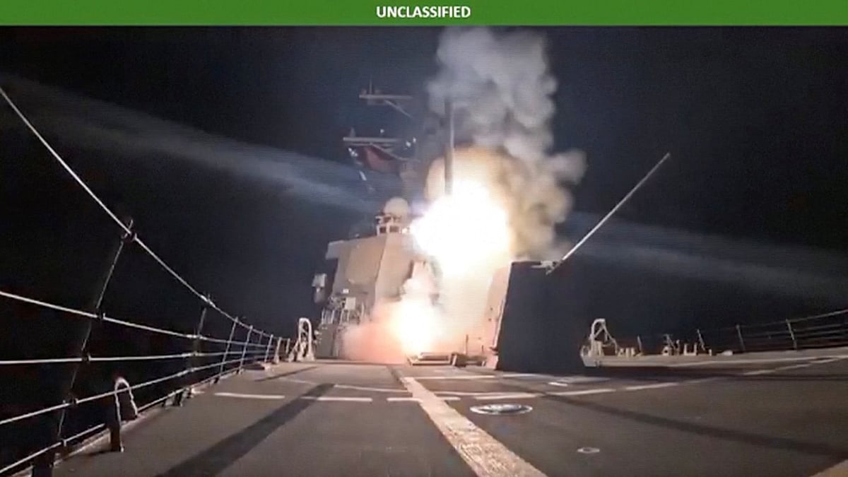 X : Screengrab of a video released by US Department of War
