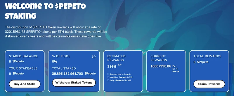 Staking rewards