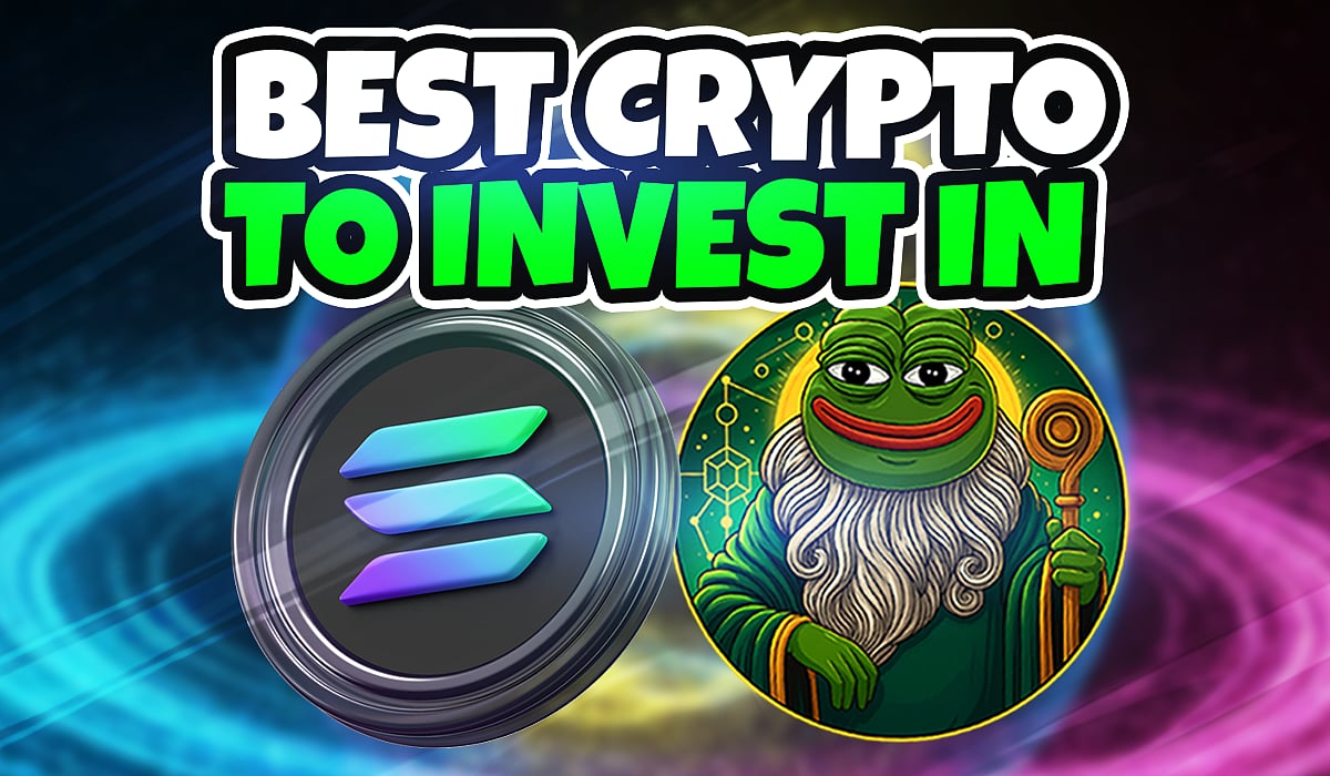Solana and Pepeto logos with textBEST Crypto TO INVEST IN.