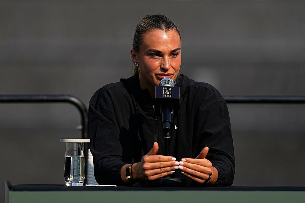 Aryna Sabalenka Vs Nick Kyrgios Emirates Battle of the Sexes Tennis-5
