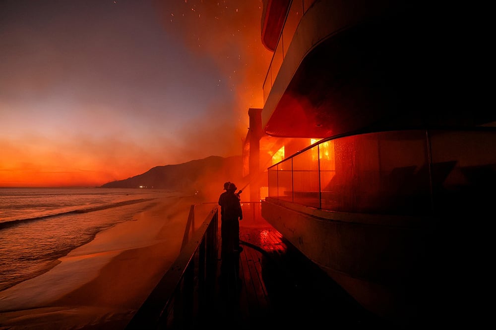 Yearender Photo Gallery - Climate 2025-California Palisades Fire