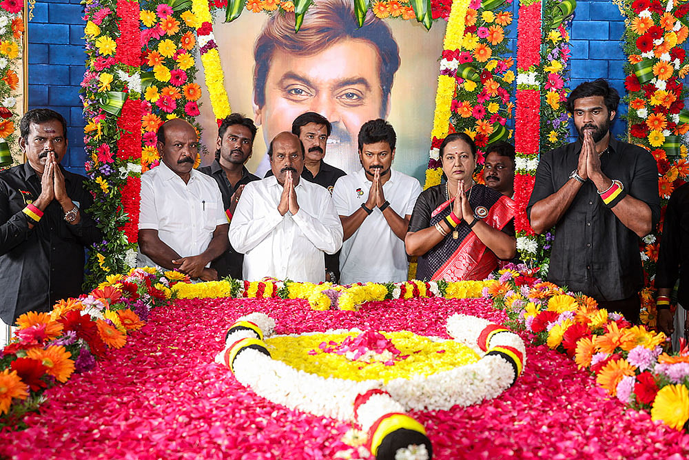 Vijayakanths death anniversary
