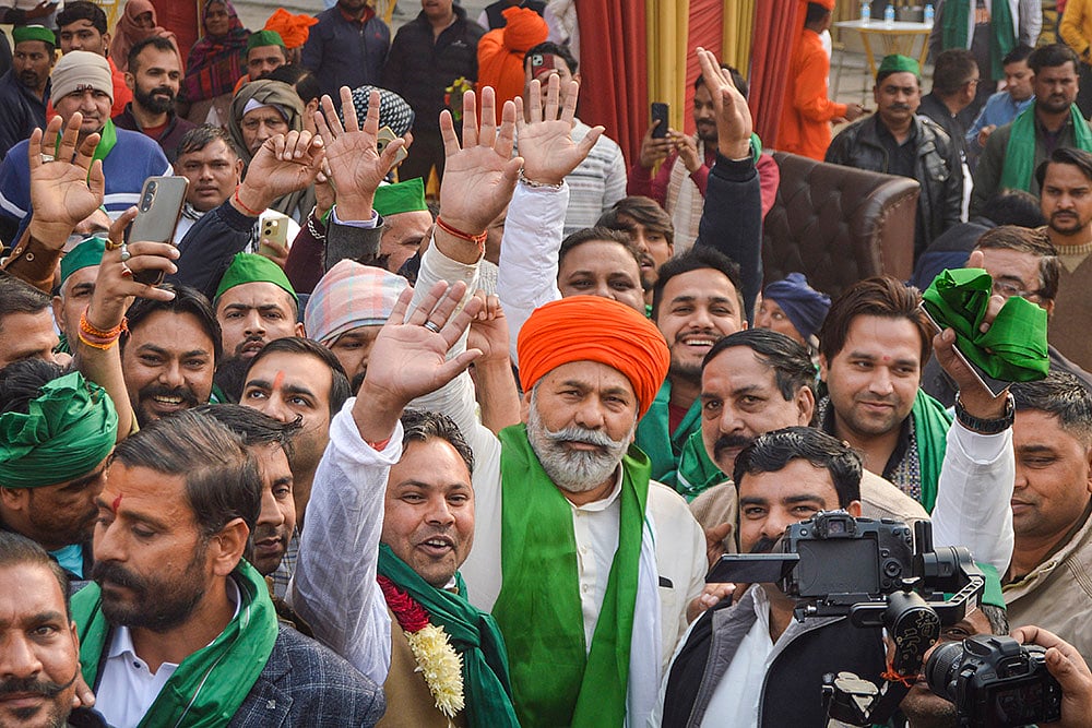 Rakesh Tikait in Ghaziabad