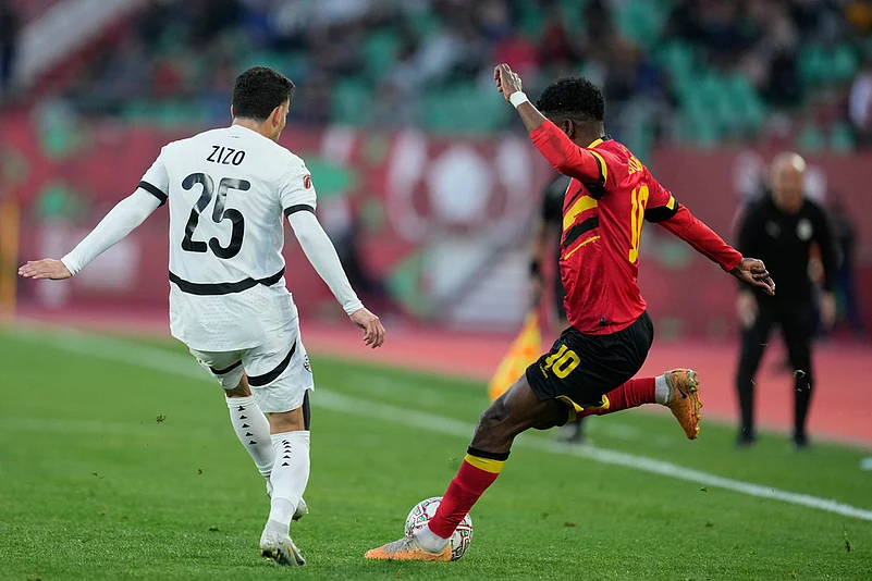 Angola vs Egypt Africa Cup of Nations Soccer-Gelson Dala