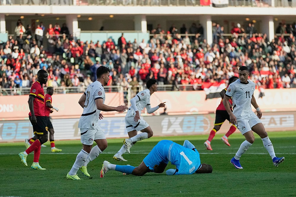 Angola vs Egypt Africa Cup of Nations Soccer-Hugo Marques
