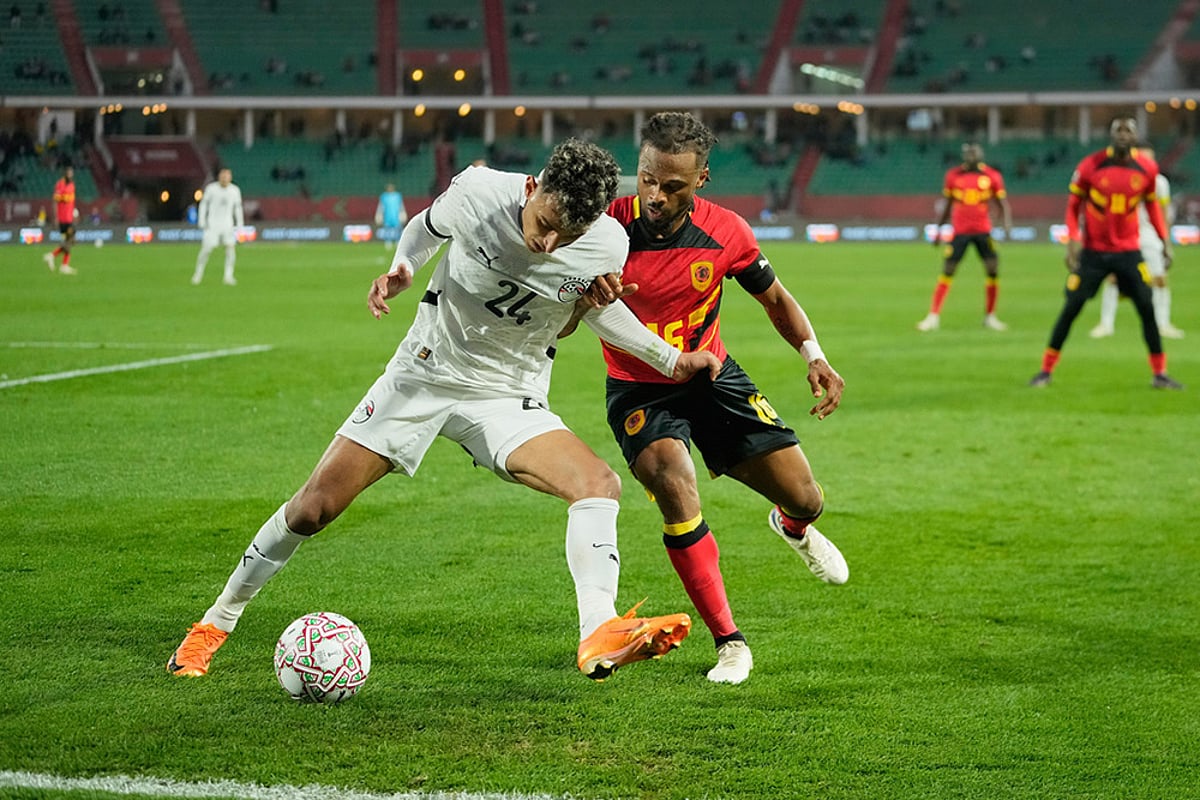 Angola vs Egypt Africa Cup of Nations Soccer-Ahmed Eid