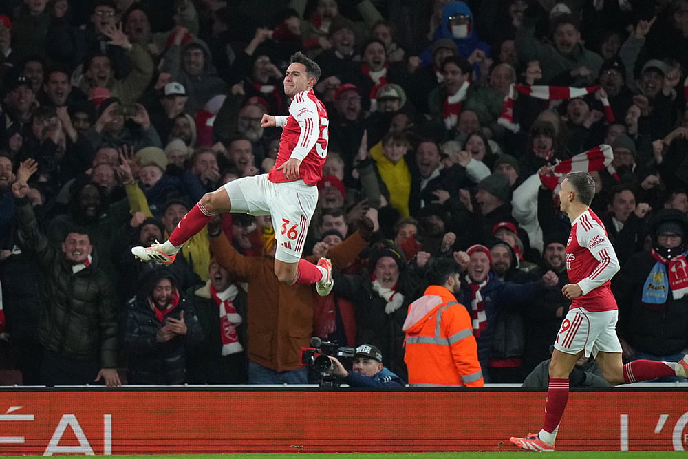 Arsenal vs Aston Villa Premier League soccer-Martin Zubimendi