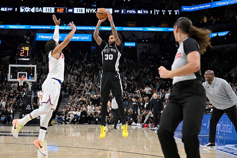 NBA Basketball Game: New York Knicks vs San Antonio Spurs
