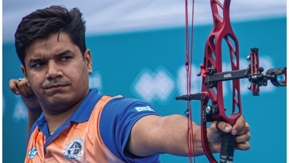 File : Compound archer Abhishek Verma has been promoted to the Target Olympic Podium Scheme core group.