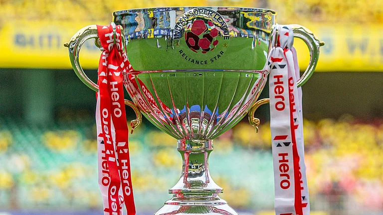 The Indian Super League trophy. - X/Indian Super League