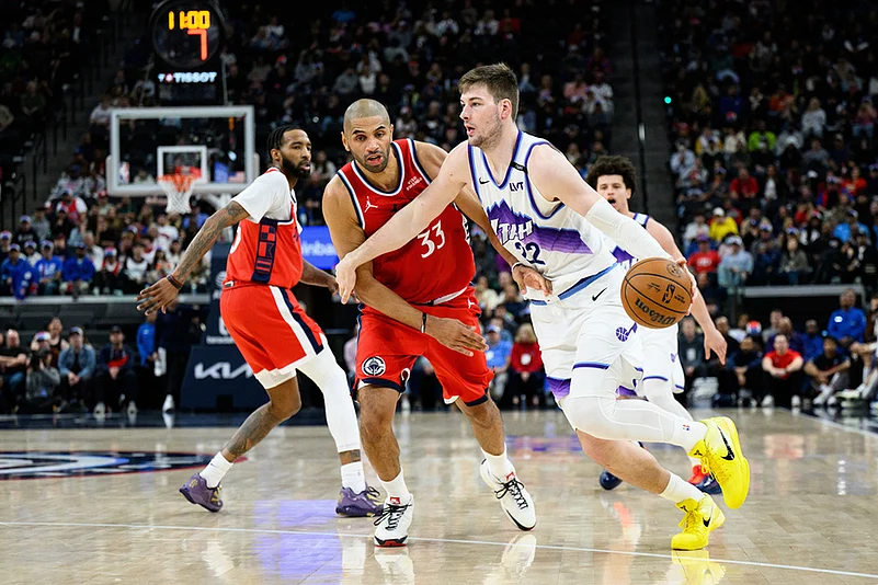 Los Angeles Clippers Vs Utah Jazz NBA basketball-Kyle Filipowski