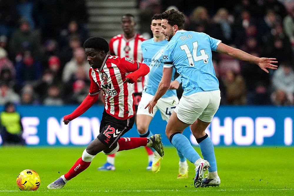Sunderland vs Man City Premier League-Nico Gonzalez