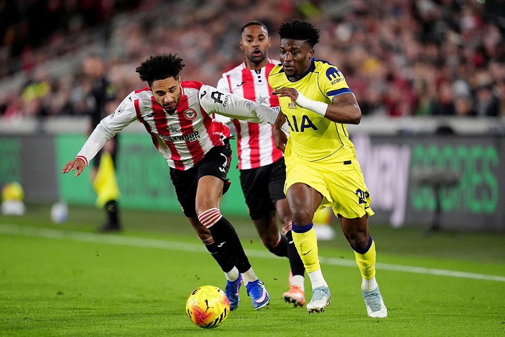 Brentford vs Tottenham Premier League soccer-Kevin Schade