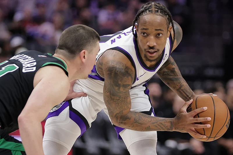 Sacramento Kings Vs Boston Celtics NBA basketball-Demar Derozan