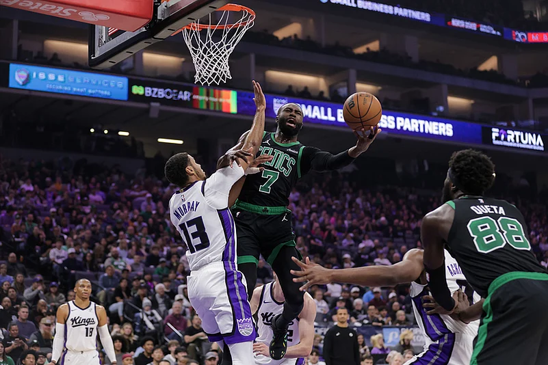 Sacramento Kings Vs Boston Celtics NBA basketball-Jaylen Brown