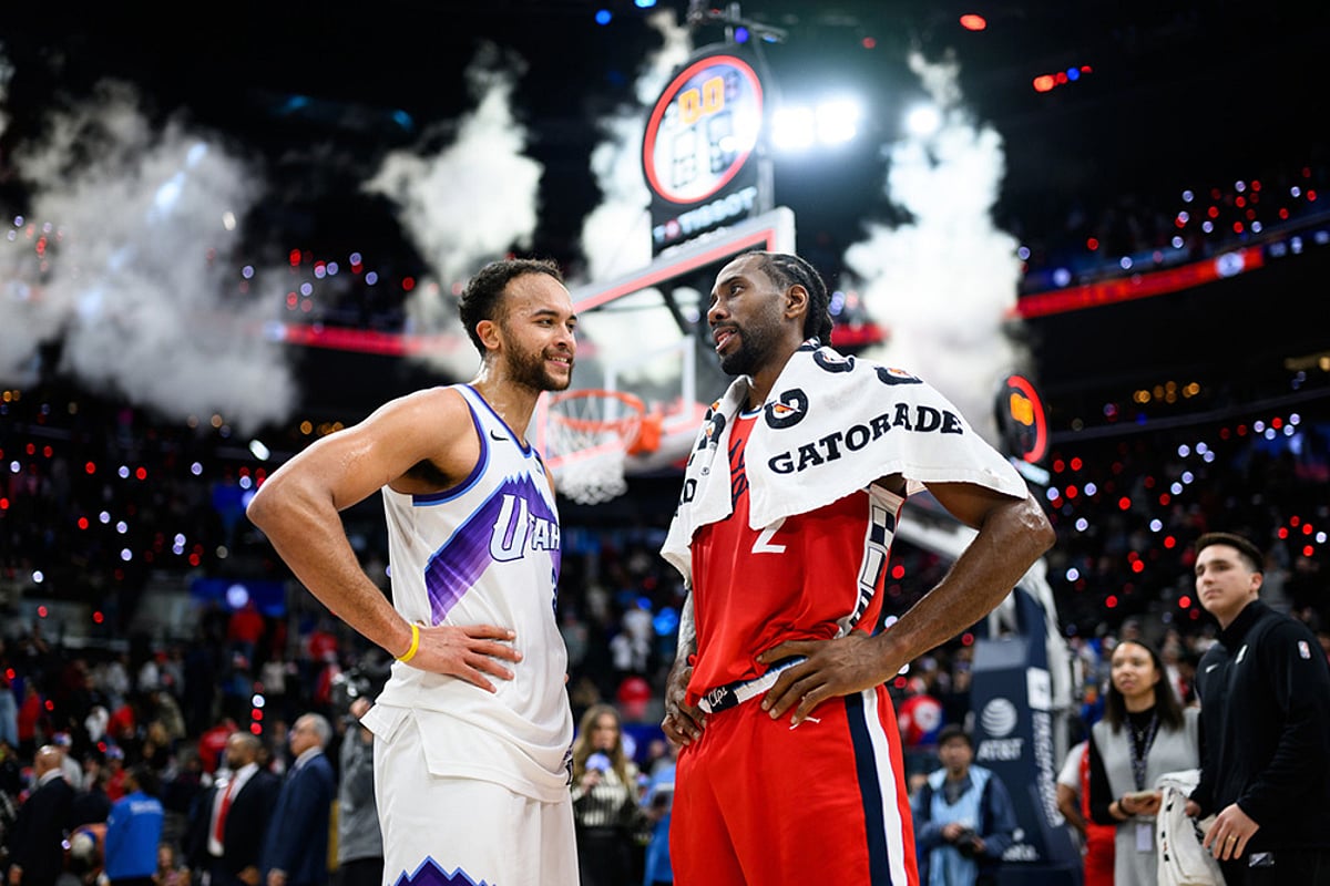 Los Angeles Clippers Vs Utah Jazz NBA basketball-Kyle Anderson