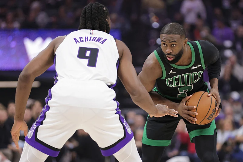 Sacramento Kings Vs Boston Celtics NBA basketball-Jaylen Brown