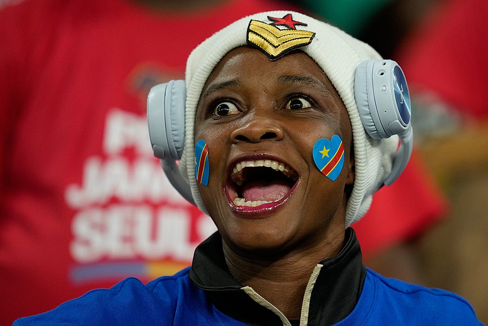 Fans bring life to the Africa Cup of Nations in photos-A DR Congo fan