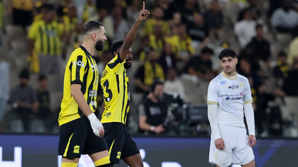 X/Al-Ittihad : Moussa Diaby nets the first one of the match to give Al-Ittihad 1-0 lead over Al-Taawoun at the Prince Abdullah Al Faisal Sports City Stadium in Jeddah.