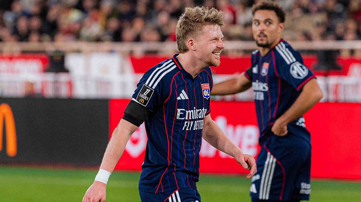 | Photo: X/OL_English : Lyon's Pavel Sulc celebrates his goal during the Ligue 1 match against Monaco on January 3, 2026.