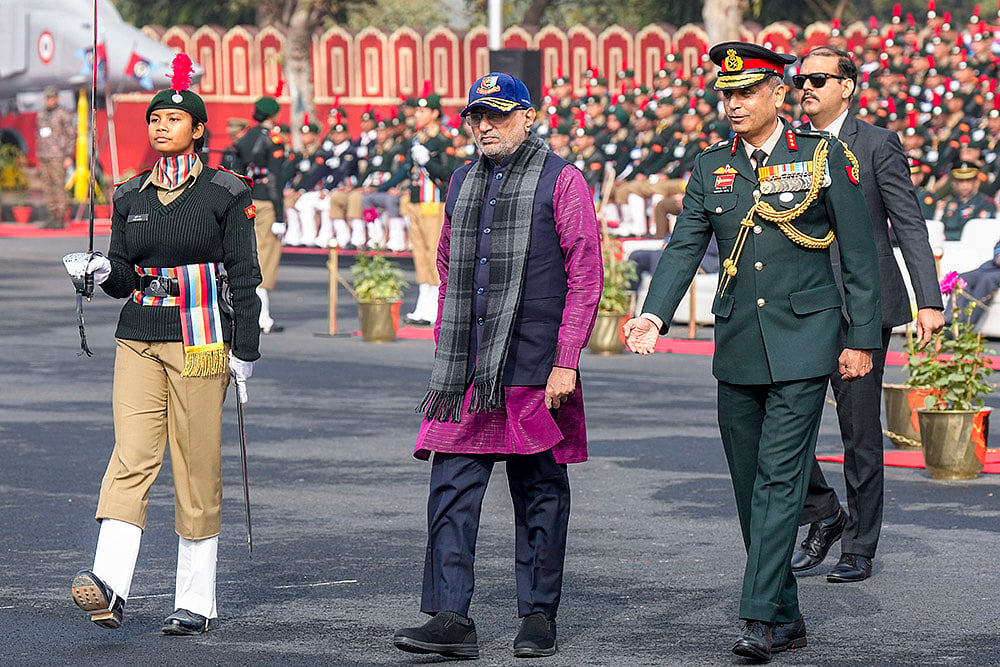 C. P. Radhakrishnan visits NCC Republic Day camp