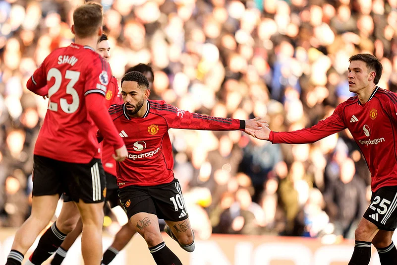 Leeds United Vs Manchester United Premier League match-Matheus Cunha