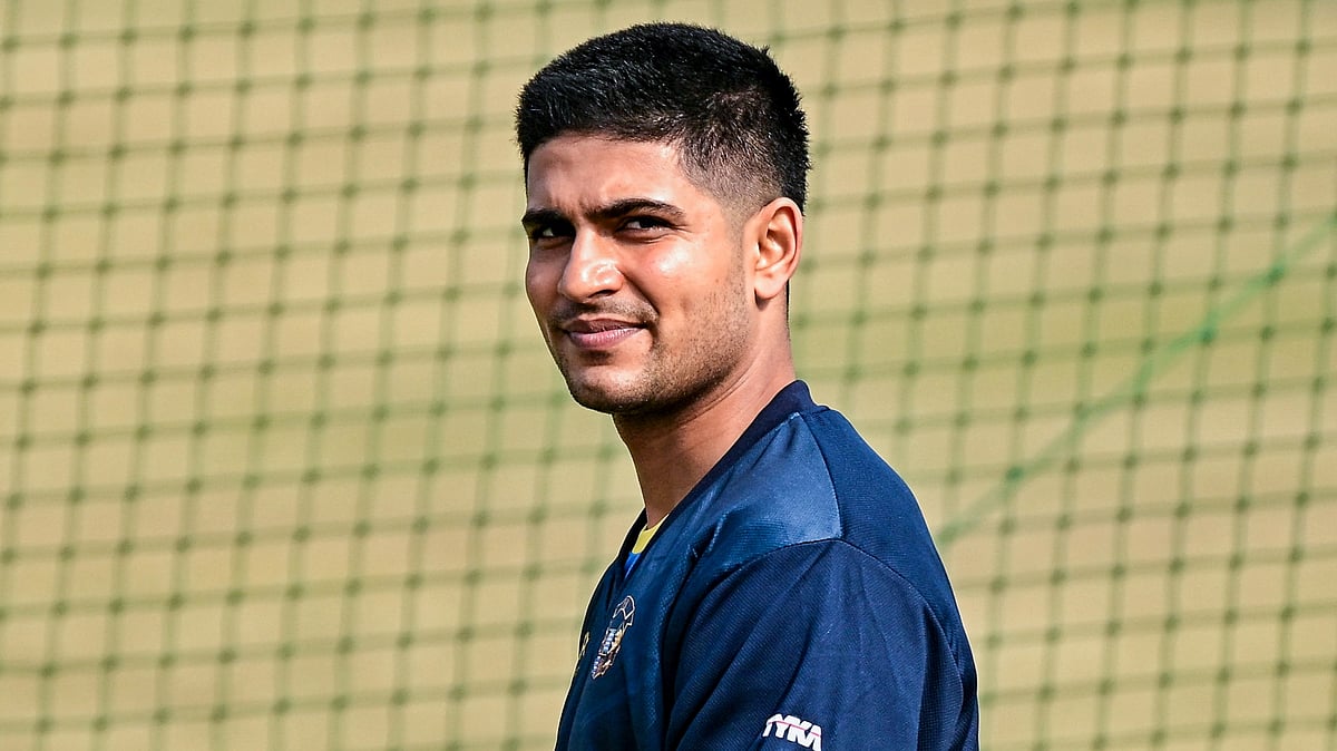PTI/Vishal Bhatnagar : Punjab's Shubman Gill during a training session on the eve of the Vijay Hazare Trophy 2025-26 cricket match.