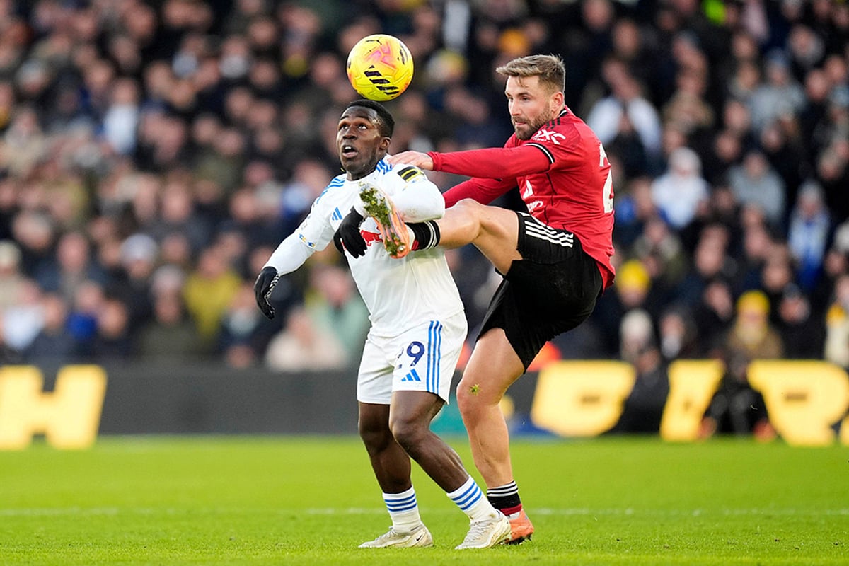 Leeds United Vs Manchester United Premier League match-Wilfried Gnonto