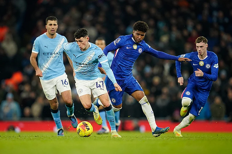 Manchester City vs Chelsea Premier League match-Phil Foden