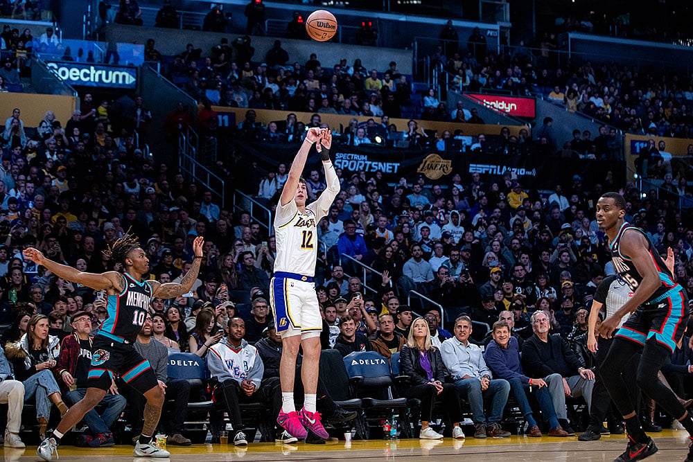 Memphis Grizzlies - Los Angeles Lakers NBA Basketball-Jake LaRavia