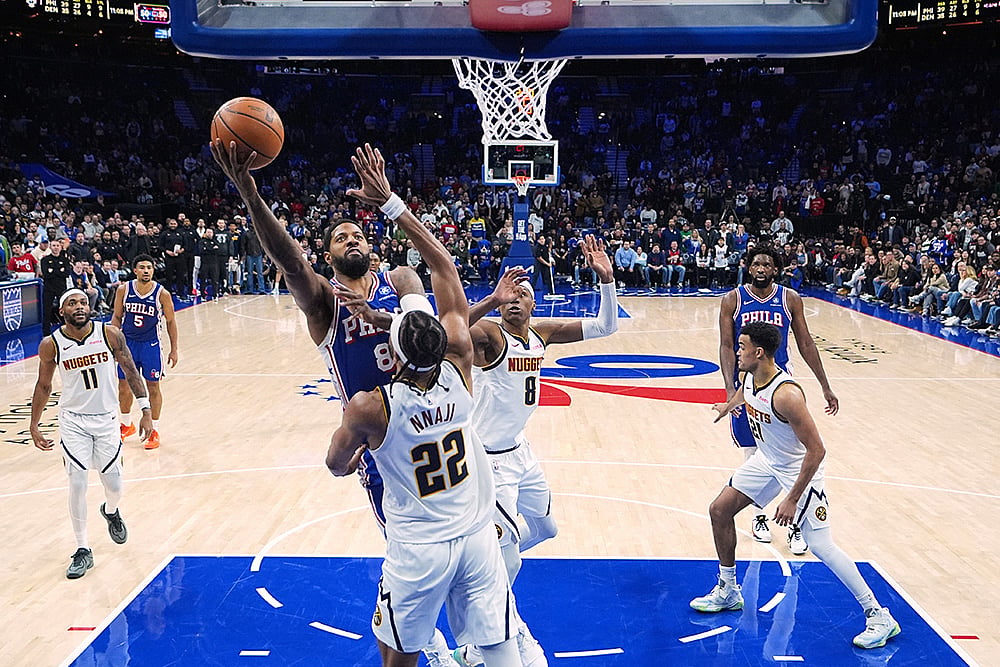 Denver Nuggets vs Philadelphia 76ers Basketball-Paul George