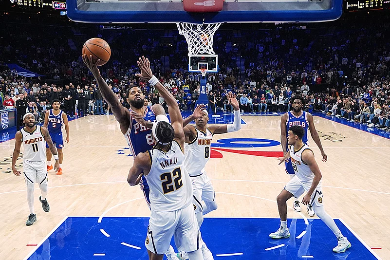 Denver Nuggets vs Philadelphia 76ers Basketball-Paul George