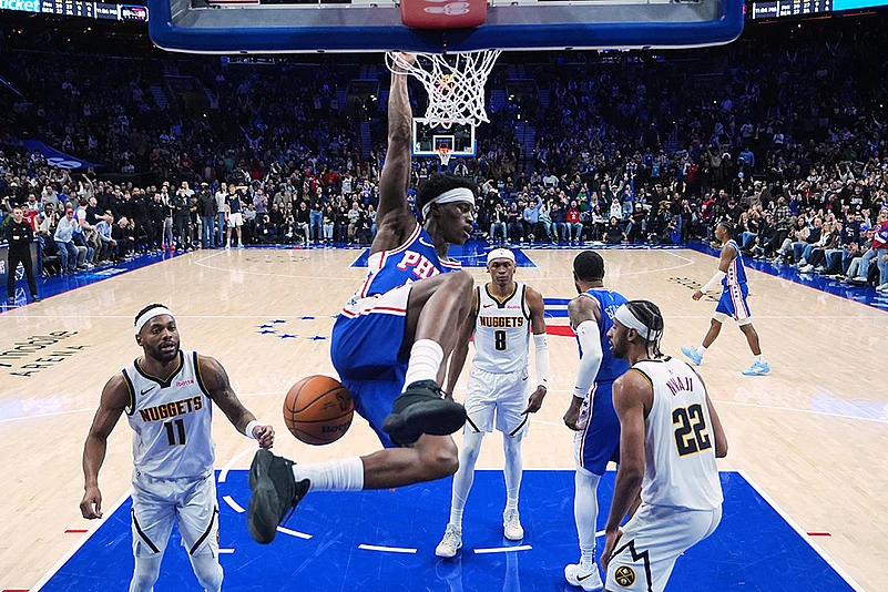 Denver Nuggets vs Philadelphia 76ers Basketball-Vj Edgecombe