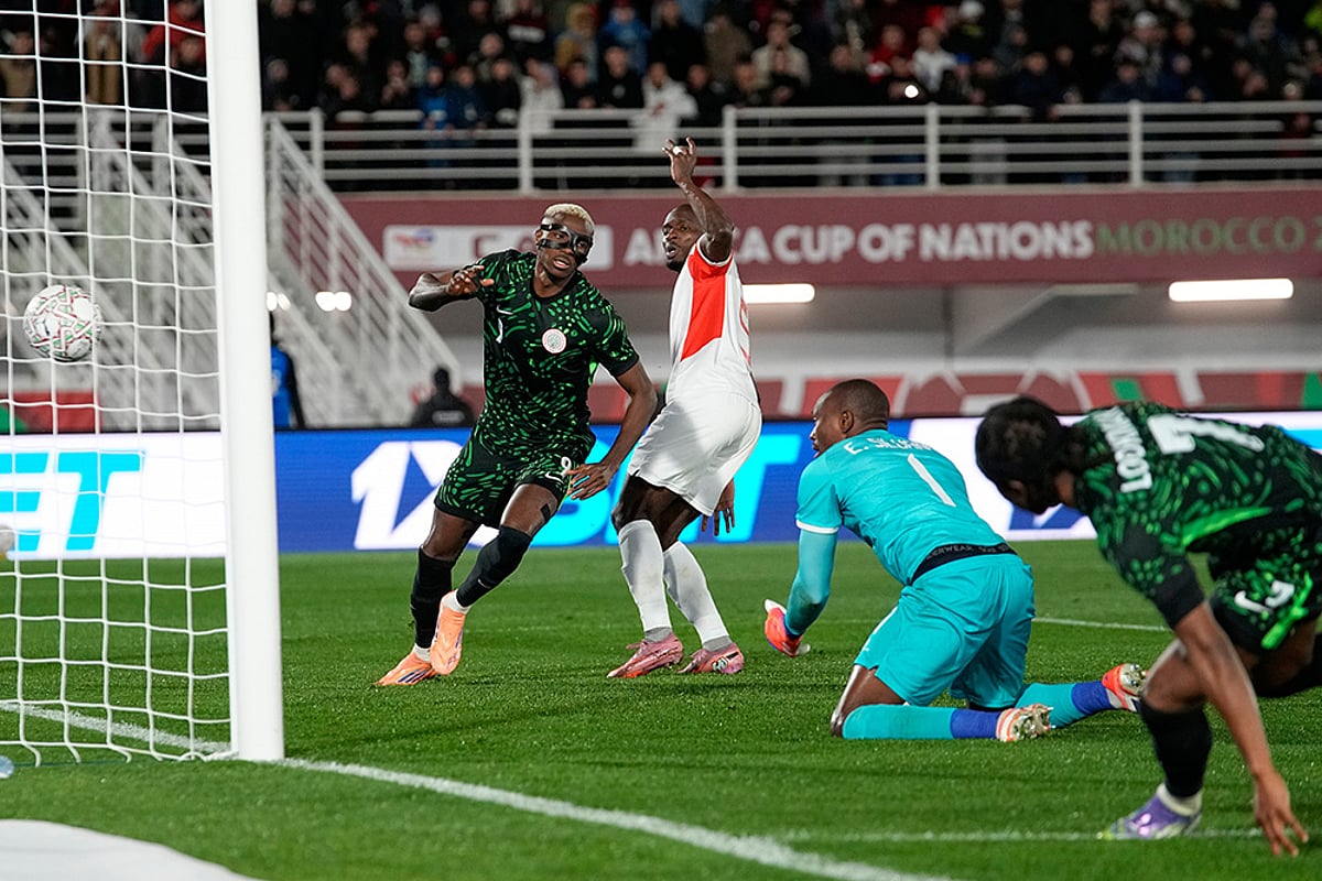 Nigeria vs Mozambique Africa Cup of Nations soccer-Victor Osimhen