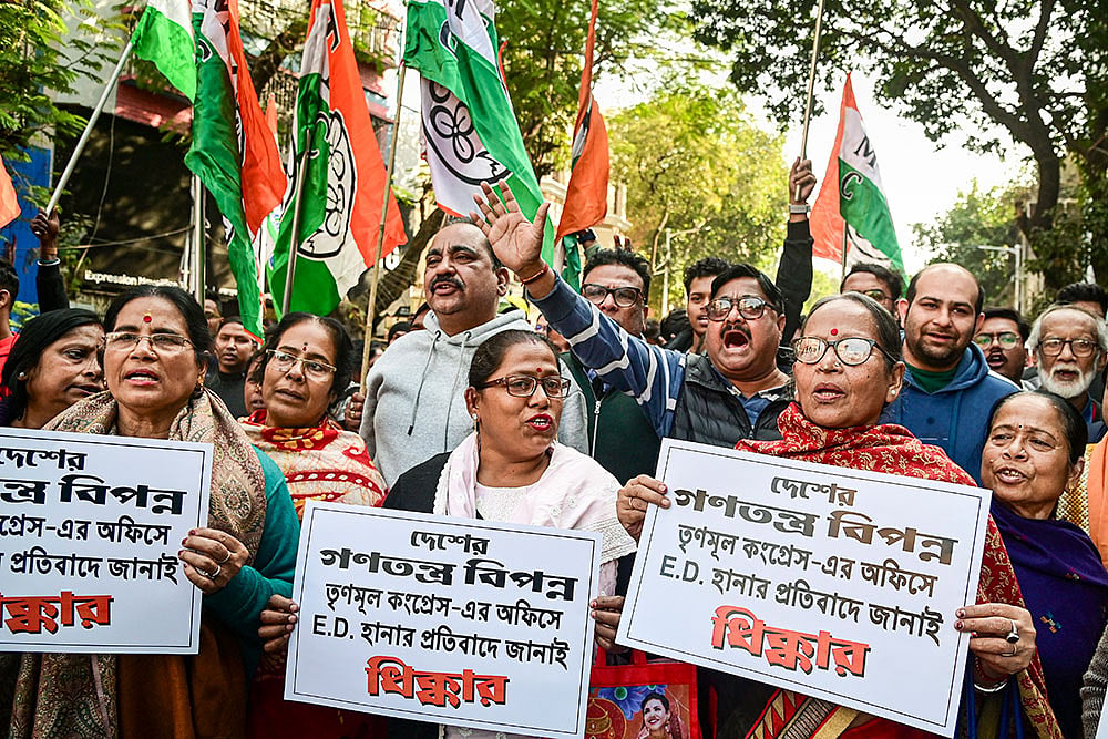 TMCs protest against ED raids