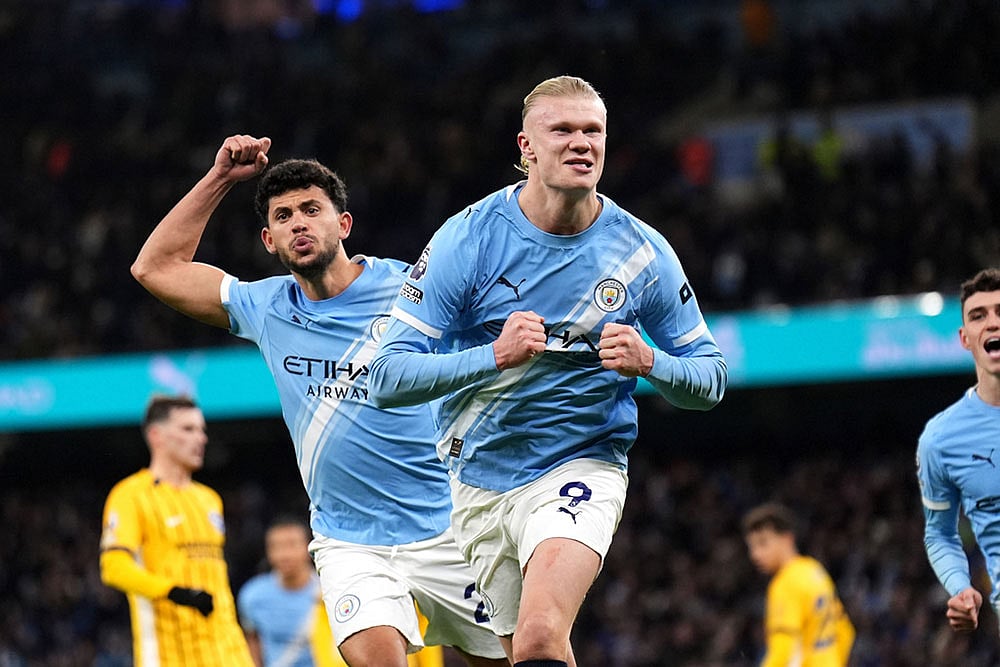 English Premier League Soccer Match: Brighton vs Manchester City