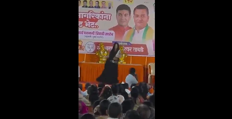 Dance Performance At BJP-Linked Rally Sparks Political Row - Screengrab
