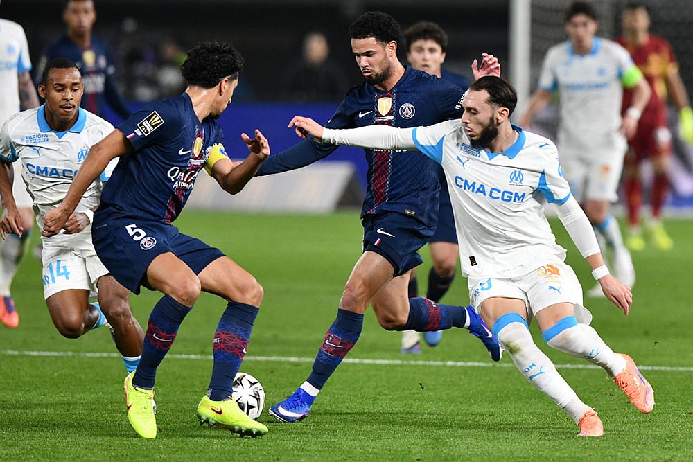 Kuwait French Super Cup Soccer: Olympique Marseill vs PSG