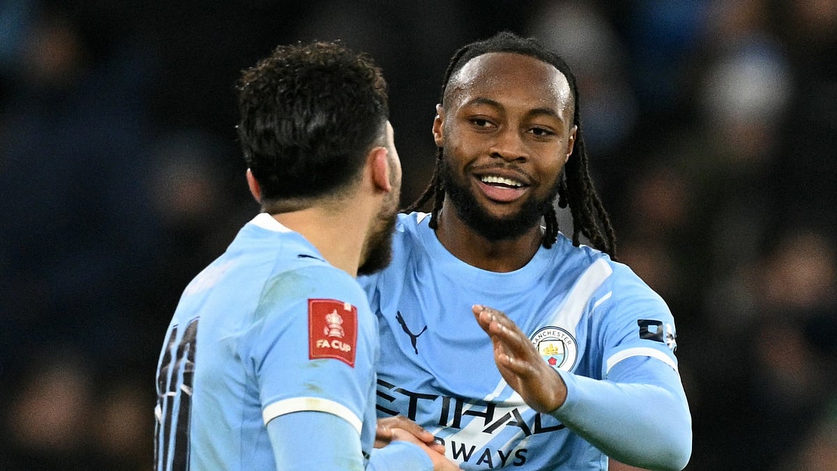 Manchester City's goalscorer Antoine Semenyo