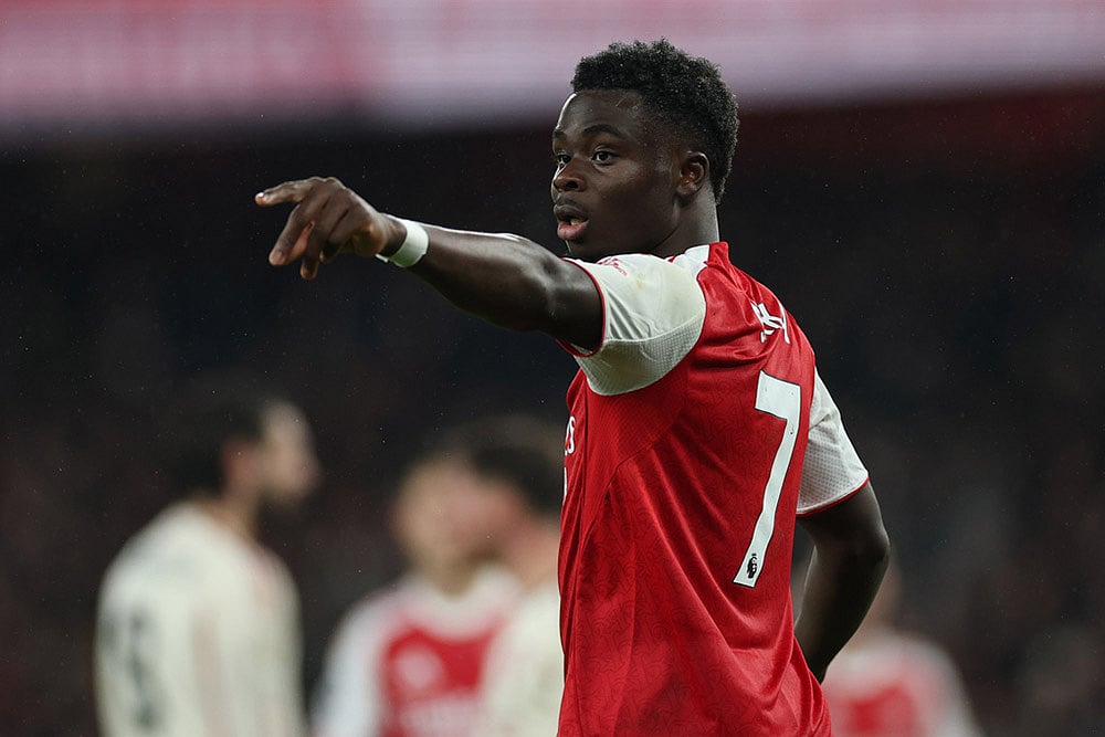 EPL 2025-26: Liverpool vs Arsenal Bukayo Saka