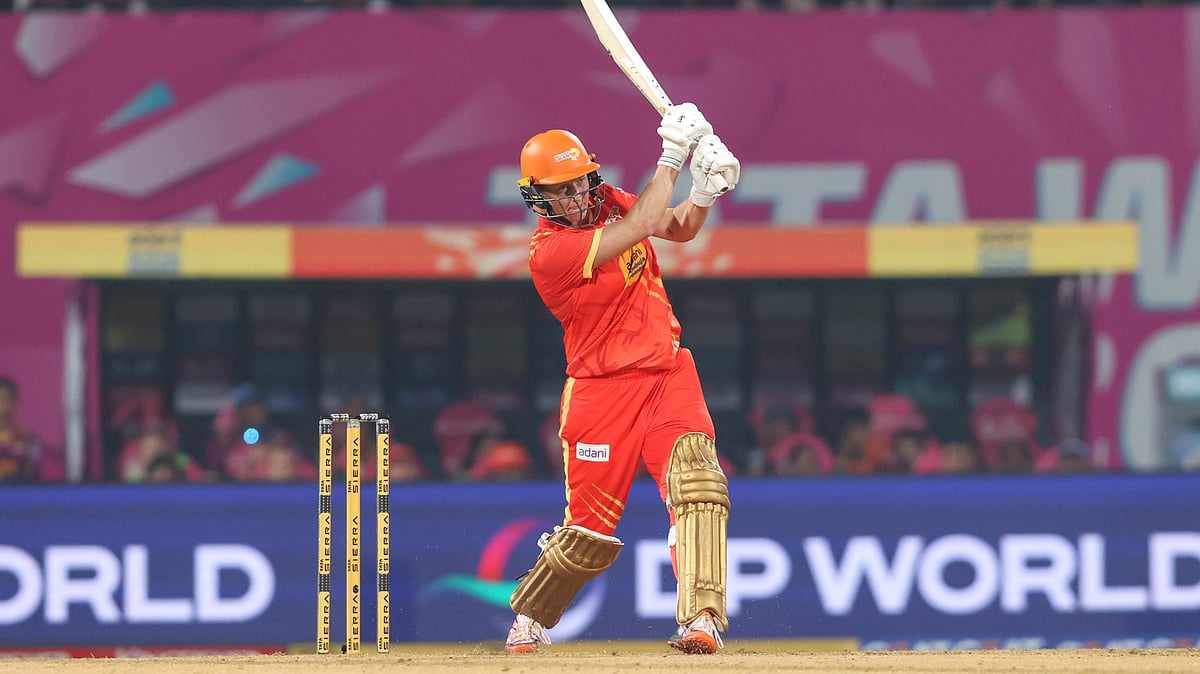 | Photo: X/wplt20 : Gujarat Giants' Sophie Devine in action during the Women's Premier League match against Delhi Capitals on January 11, 2026.