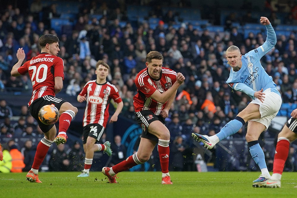 Britain FA Cup Soccer: Exeter City vs Manchester City