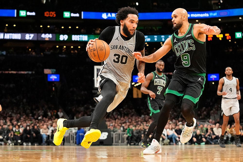 NBA Basketball Game: San Antonio Spurs vs Boston Celtics